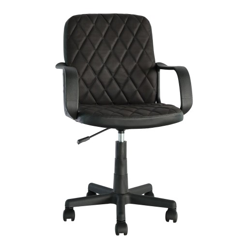Καρέκλα Γραφείου ArteLibre THIRINA Μαύρο Ύφασμα-PVC 56x57x85-97cm  14230074 Έπιπλα Γραφείου