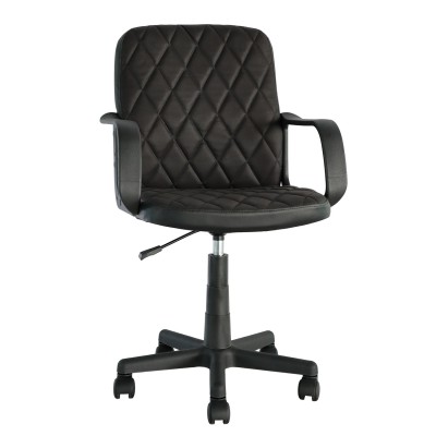 Καρέκλα Γραφείου ArteLibre THIRINA Μαύρο Ύφασμα-PVC 56x57x85-97cm 14230074 Καρέκλα Γραφείου ArteLibre THIRINA Μαύρο Ύφασμα-PVC 56x57x85-97cm 14230074