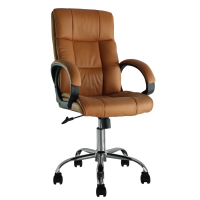 Καρέκλα Γραφείου ArteLibre AMON Camel PVC 57x69x103-111cm 14230082 Καρέκλα Γραφείου ArteLibre AMON Camel PVC 57x69x103-111cm 14230082