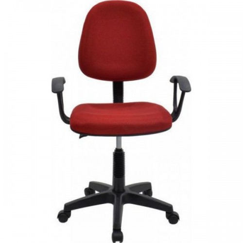 Καρέκλα Γραφείου ΔAΦNH Κόκκινο Ύφασμα 55x48x82-94cm Έπιπλα Γραφείου