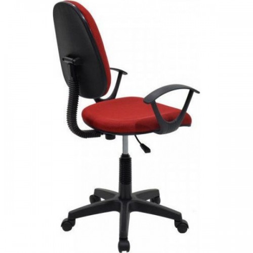 Καρέκλα Γραφείου ΔAΦNH Κόκκινο Ύφασμα 55x48x82-94cm Έπιπλα Γραφείου