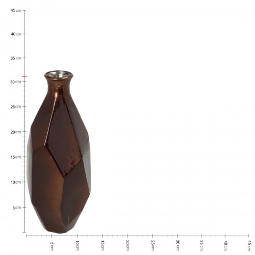 Βάζο ArteLibre Μπρονζέ Ανακυκλωμένο Γυαλί 13x13xx31cm Διακόσμηση - Φως - Χαλιά
