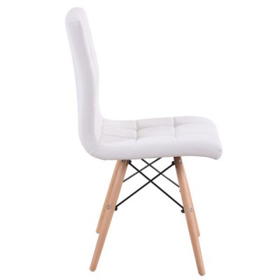 Καρέκλα ArteLibre CUPPLESSUS Λευκό PU 43x55x86cm 14590006 Καρέκλα ArteLibre CUPPLESSUS Λευκό PU 43x55x86cm 14590006