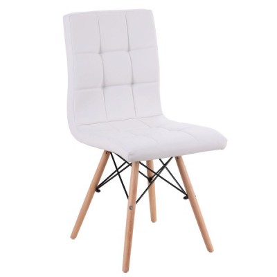 Καρέκλα ArteLibre CUPPLESSUS Λευκό PU 43x55x86cm  14590006
