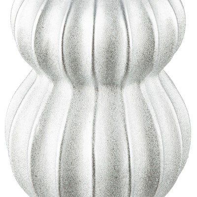 Βάζο Κεραμικό Ασημί χρώμα D12X22Cm D12X22Cm  05161386 Διακόσμηση - Φως - Χαλιά