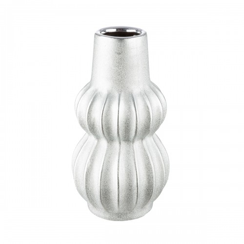 Βάζο Κεραμικό Ασημί χρώμα D12X22Cm D12X22Cm  05161386 Διακόσμηση - Φως - Χαλιά