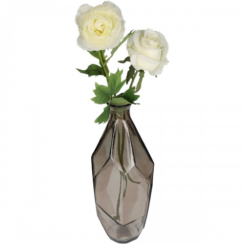 Βάζο ArteLibre Καφέ Ανακυκλωμένο Γυαλί 13x13x31cm Διακόσμηση - Φως - Χαλιά