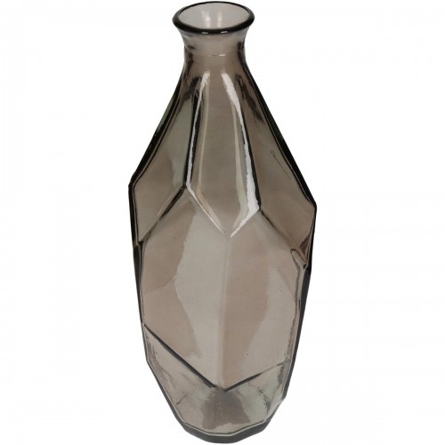 Βάζο ArteLibre Καφέ Ανακυκλωμένο Γυαλί 13x13x31cm Διακόσμηση - Φως - Χαλιά