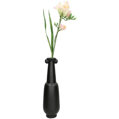 Βάζο ArteLibre Μαύρο Κεραμικό 12.5x12.5x33cm Διακόσμηση - Φως - Χαλιά Βάζο ArteLibre Μαύρο Κεραμικό 12.5x12.5x33cm Διακόσμηση - Φως - Χαλιά