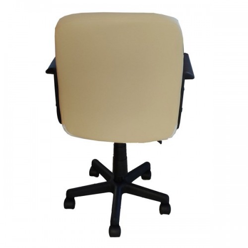 Καρέκλα Γραφείου ABA Μπεζ PVC 53x49x85-97cm Έπιπλα Γραφείου