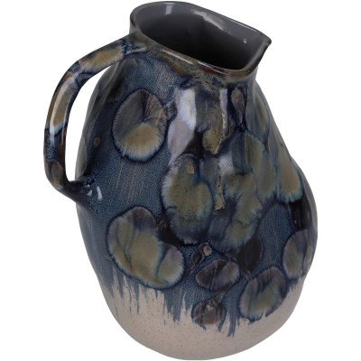 Βάζο ArteLibre Μπλε Κεραμικό 13.5x11.5x19cm Διακόσμηση - Φως - Χαλιά