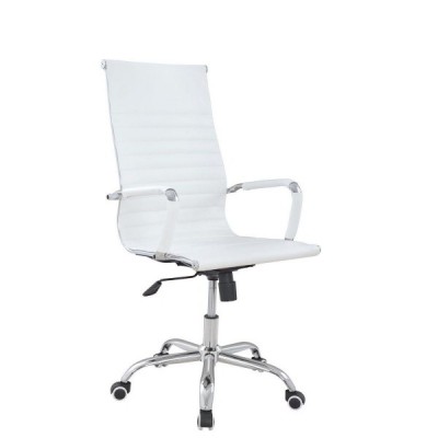 Καρέκλα Γραφείου ArteLibre ΔΙΩΝΗ Λευκό PU 55x60x104-111cm  14230018