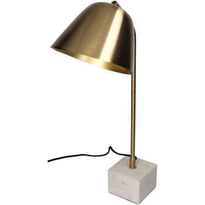 Επιτραπέζιο Φωτιστικό ArteLibre Λευκό Μάρμαρο 25x18x54cm  05150437