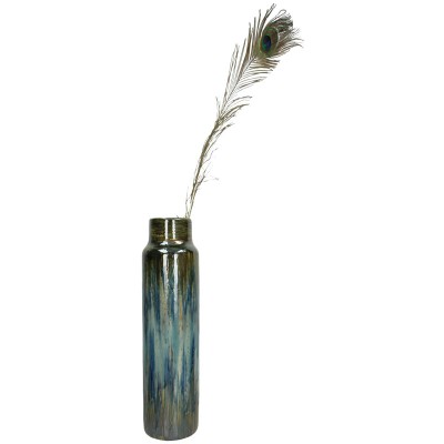 Βάζο ArteLibre Μπλε Κεραμικό 14.5x14.5x39cm Διακόσμηση - Φως - Χαλιά