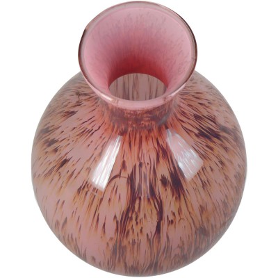 Βάζο ArteLibre Ροζ Γυαλί 16x16x25cm Διακόσμηση - Φως - Χαλιά