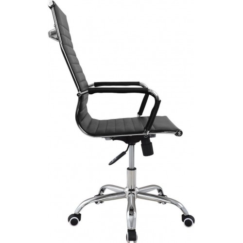 Καρέκλα Γραφείου ArteLibre ΔΙΩΝΗ Μαύρο PU 55x60x104-111cm  14230024 Έπιπλα Γραφείου