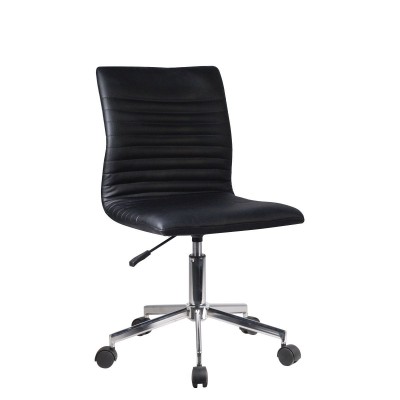 Καρέκλα Γραφείου ArteLibre ΕΡΑΤΩ Μαύρο PVC 45x57x81-91cm  14230025
