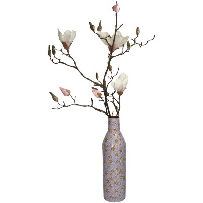 Βάζο ArteLibre Λουλούδια Πολύχρωμο Μέταλλο 9.5x9.5x34.5cm Διακόσμηση - Φως - Χαλιά
