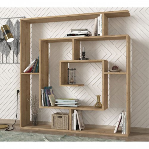 Βιβλιοθήκη Ithaki Φυσικό 125x22x130cm Έπιπλα Γραφείου Βιβλιοθήκη Ithaki Φυσικό 125x22x130cm Έπιπλα Γραφείου