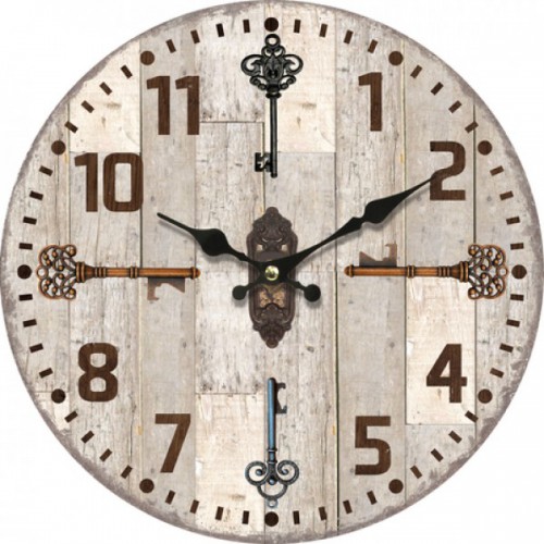 Ρολόι Τοίχου ArteLibre MDF Φ34x3.8cm 14650002 Ρολόι Τοίχου ArteLibre MDF Φ34x3.8cm 14650002