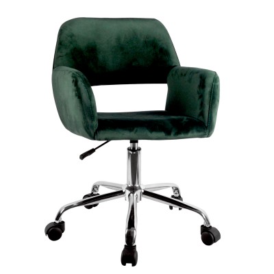 Καρέκλα Γραφείου ArteLibre KLOI Πράσινο Βελούδο 37x42x78-90cm 14230034 Καρέκλα Γραφείου ArteLibre KLOI Πράσινο Βελούδο 37x42x78-90cm 14230034