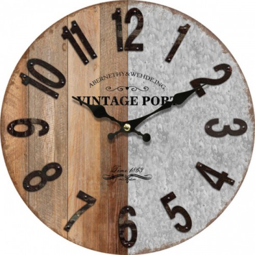 Ρολόι Τοίχου ArteLibre MDF Φ34x3.8cm 14650005 Ρολόι Τοίχου ArteLibre MDF Φ34x3.8cm 14650005