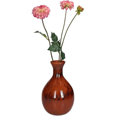 Βάζο ArteLibre Κόκκινο Γυαλί 16x16x25cm 05154936 Βάζο ArteLibre Κόκκινο Γυαλί 16x16x25cm 05154936