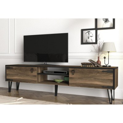 Έπιπλο Τηλεόρασης ArteLibre Thira Σκούρο Καφέ 180x30x49cm 14410045 Έπιπλο Τηλεόρασης ArteLibre Thira Σκούρο Καφέ 180x30x49cm 14410045