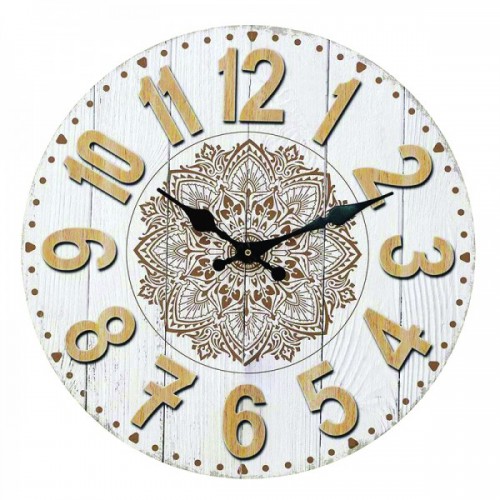 Ρολόι Τοίχου ArteLibre MDF Φ34x3.8cm 14650010 Ρολόι Τοίχου ArteLibre MDF Φ34x3.8cm 14650010