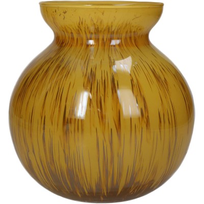 Βάζο ArteLibre Ώχρα Γυαλί 15x15x16cm 05154937 Βάζο ArteLibre Ώχρα Γυαλί 15x15x16cm 05154937