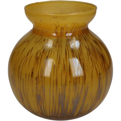 Βάζο ArteLibre Ώχρα Γυαλί 15x15x16cm  05154937