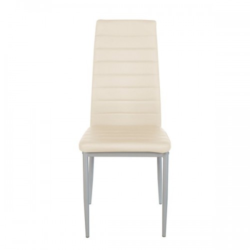 Καρέκλα ROSE Μπεζ PVC 53x39x96cm Σαλόνι Καρέκλα ROSE Μπεζ PVC 53x39x96cm Σαλόνι
