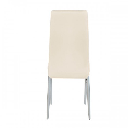 Καρέκλα ROSE Μπεζ PVC 53x39x96cm Σαλόνι Καρέκλα ROSE Μπεζ PVC 53x39x96cm Σαλόνι