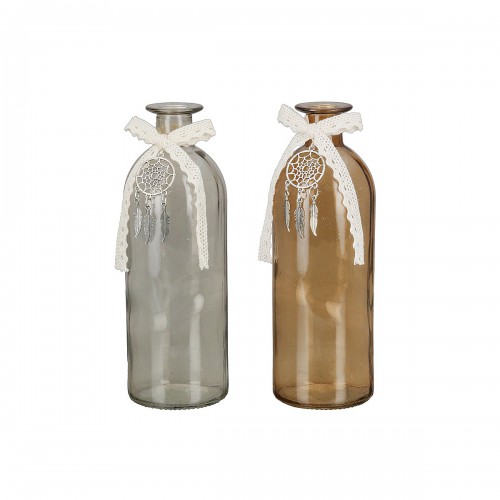 Βάζο ArteLibre Μπουκάλι Γυαλί 7x20.5cm Σε 2 Χρώματα 05160529 Βάζο ArteLibre Μπουκάλι Γυαλί 7x20.5cm Σε 2 Χρώματα 05160529