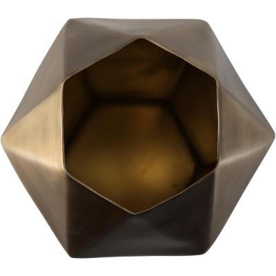 Βάζο ArteLibre Μπρονζέ Μέταλλο 11.5x11.5x25.5cm Διακόσμηση - Φως - Χαλιά