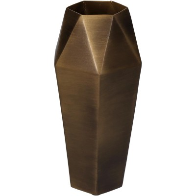 Βάζο ArteLibre Μπρονζέ Μέταλλο 11.5x11.5x25.5cm  05150465