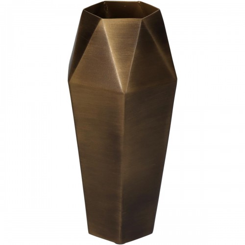 Βάζο ArteLibre Μπρονζέ Μέταλλο 11.5x11.5x25.5cm Διακόσμηση - Φως - Χαλιά