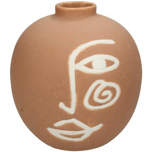 Βάζο ArteLibre Φυσικό Κεραμικό 15.5x15.5x16.2cm Διακόσμηση - Φως - Χαλιά