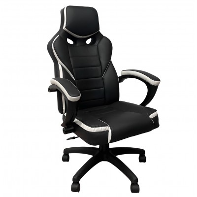 Καρέκλα Γραφείου ArteLibre Gaming ΚΛΕΟΝΙΚΗ Μαύρο-Λευκό 65x72x118-126cm 14240016 Καρέκλα Γραφείου ArteLibre Gaming ΚΛΕΟΝΙΚΗ Μαύρο-Λευκό 65x72x118-126cm 14240016