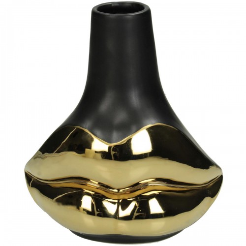 Βάζο ArteLibre Μαύρο Κεραμικό 15.5x10x17.5cm Διακόσμηση - Φως - Χαλιά Βάζο ArteLibre Μαύρο Κεραμικό 15.5x10x17.5cm Διακόσμηση - Φως - Χαλιά
