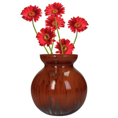 Βάζο ArteLibre Κόκκινο Γυαλί 15x15x16cm 05154939 Βάζο ArteLibre Κόκκινο Γυαλί 15x15x16cm 05154939