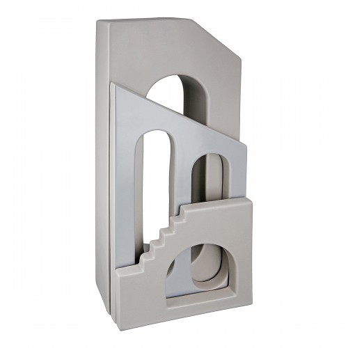 Βάζο ArteLibre Οίκος Γκρι Κεραμικό 14.5x8x35cm  05160943 Διακόσμηση - Φως - Χαλιά