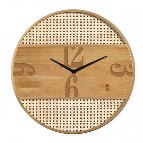 Ρολόι Τοίχου ArteLibre Φυσικό Μέταλλο-MDF 50x50x3.5cm 14700005 Ρολόι Τοίχου ArteLibre Φυσικό Μέταλλο-MDF 50x50x3.5cm 14700005