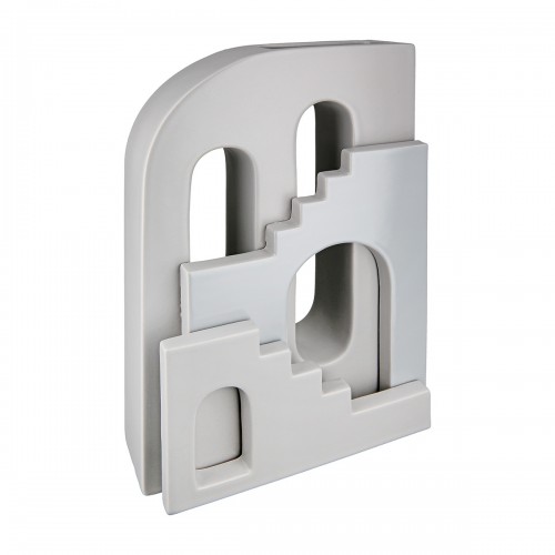 Βάζο Σπίτι "Faccia" Σπίτι Motif Staircase Κεραμικό Γκρι PU 18x8x30cm  05160946 Διακόσμηση - Φως - Χαλιά