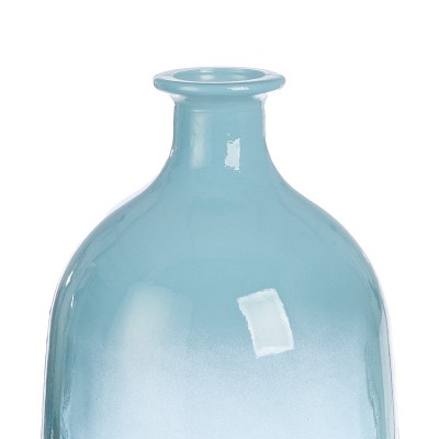 Βάζο Μπουκάλι Γυαλικά Μπλε D16X38Cm D16X38Cm  05161444 Διακόσμηση - Φως - Χαλιά