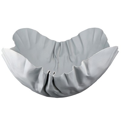 Βάζο ArteLibre Τσαλακωμένο Λευκό Μέταλλο 14cm  05160753