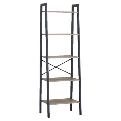 Ραφιέρα ArteLibre TARNOX Με 5 Ράφια Δρυς-Μαύρο MDF-Μέταλλο 56x37.8x172.2cm 15340084 Ραφιέρα ArteLibre TARNOX Με 5 Ράφια Δρυς-Μαύρο MDF-Μέταλλο 56x37.8x172.2cm 15340084