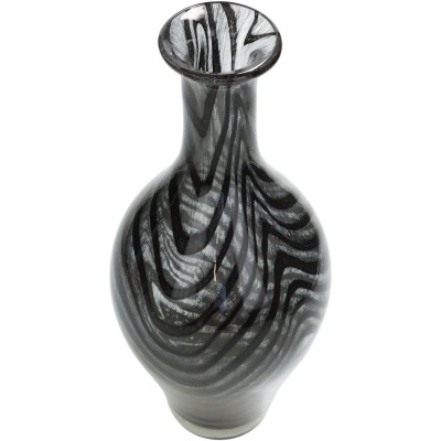 Βάζο ArteLibre Μαύρο Γυαλί 14x14x32.5cm Διακόσμηση - Φως - Χαλιά