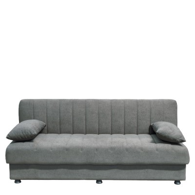 Καναπές Κρεβάτι Τριθέσιος ArteLibre PALMER Γκρι Ύφασμα 183x80.5x80cm  14210266