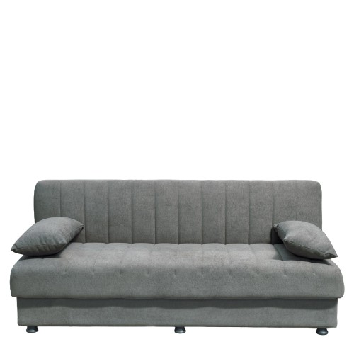 Καναπές Κρεβάτι Τριθέσιος ArteLibre PALMER Γκρι Ύφασμα 183x80.5x80cm  14210266 Σαλόνι